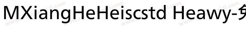 MXiangHeHeiscstd Heawy字体转换